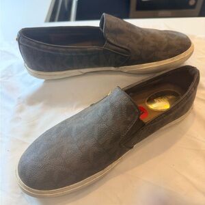 Michael Kors Women's Slip-On Sneakers - Brown and Tan Size 10